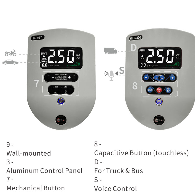 HJ937S Smart Voice Control Tyre Inflator - Image 2