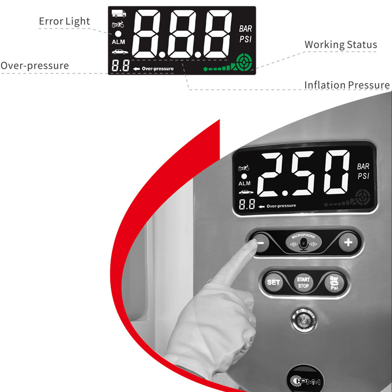 HJ937S Smart Voice Control Tyre Inflator - Image 3