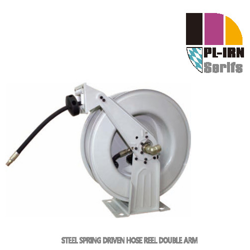 33 Ft. 1/4" ID High Pressure Metal Retractable Grease Hose Reel IRN3102